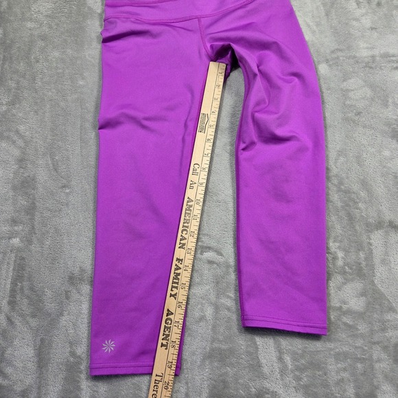 Athleta Sonar Capri Leggins Purple Workout Fitness Athleisure Pants Womens XS‎ - Picture 4 of 7